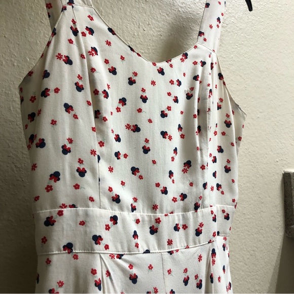 Disney LC Lauren Conrad dress white Minnie Mouse red size two, bow tie back - Picture 5 of 9
